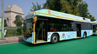 IndianOil unveils India's first green hydrogen-run bus that emits just water