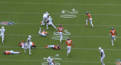 NFL Fans Couldn’t Stop Laughing at the Broncos Looking So Bad on One Play vs. Dolphins