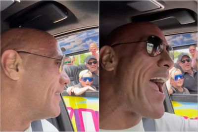 ‘Did he take you to my house yet?’: Dwayne Johnson crashes celebrity bus tour in Hollywood
