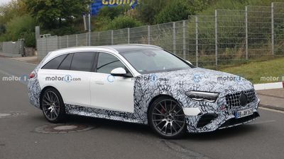 New Mercedes-AMG E53 Wagon Spied Up Close Appears To Be A PHEV