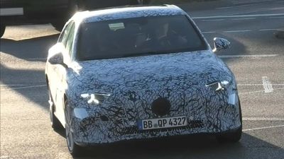 2025 Mercedes CLA Spied With Stars Inside Headlights
