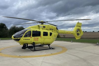 Air ambulance crew member feared for his sight after mid-air laser attack