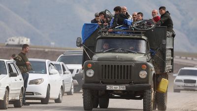 More than 28,000 refugees have fled Nagorno-Karabakh for Armenia, authorities say