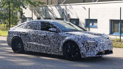 Audi RS6 E-Tron Spied With Wide Fenders, Pizza-Sized Brake Rotors