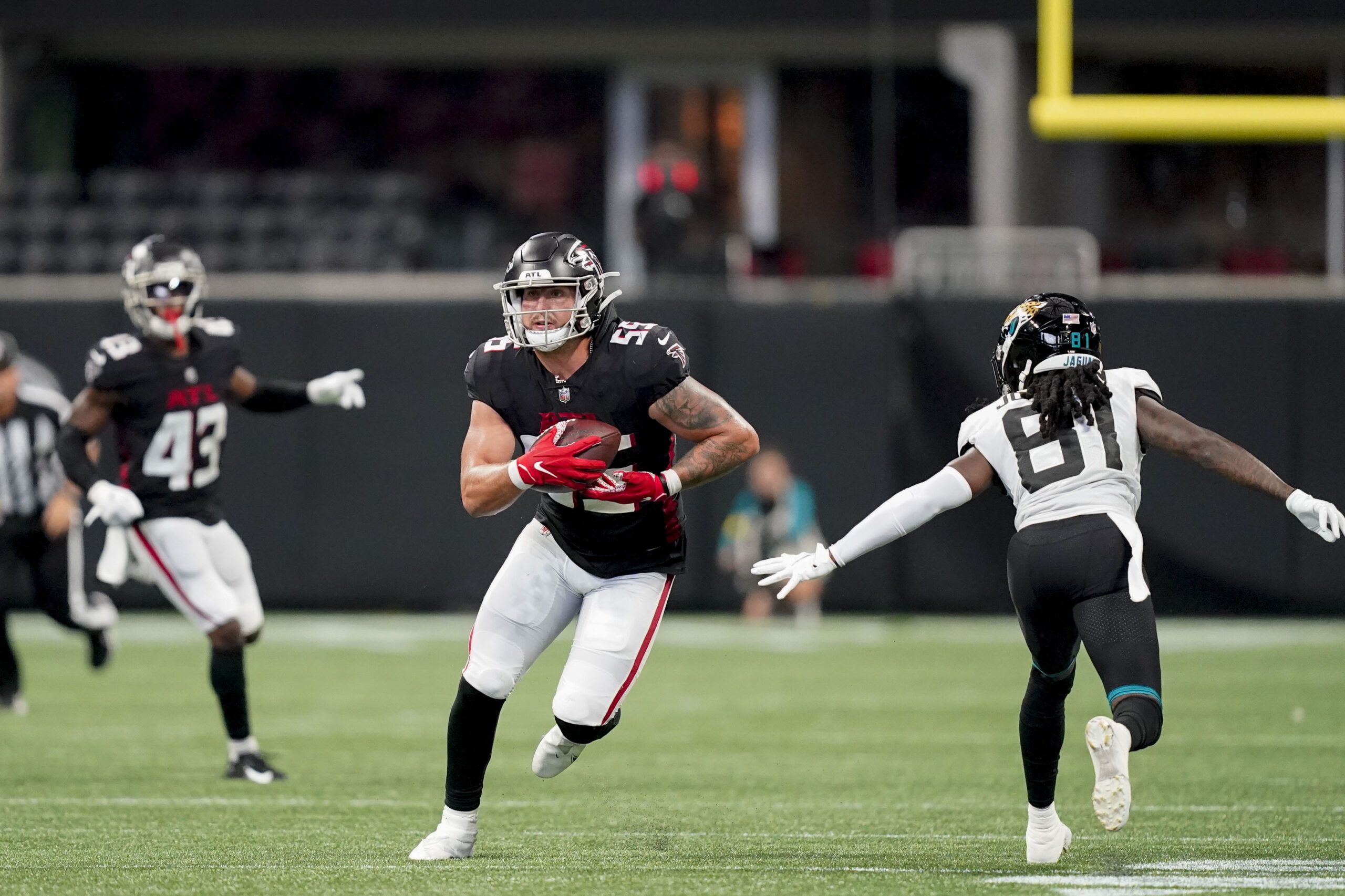 Falcons' Drew Dalman says he is 'all for' Thursday night, London