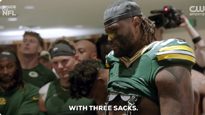 Rashan Gary delivered a tearful postgame speech after his 3-sack Lambeau Field return from ACL tear