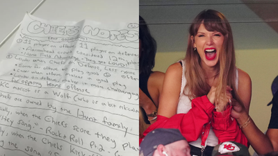 Taylor Swift Left Behind Handwritten Notes After Her BF’s Game & They’ve Been Shared Online