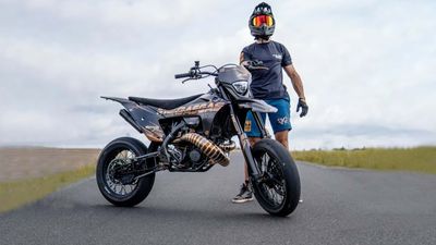 Sib Mustard’s Megasgas EC 700 Is A Wild Custom Supermoto