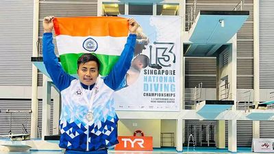 Mom stands on vigil in Manipur, son London on diving board