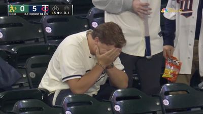 MLB Fan Was So Sad After Dropping Easy Foul Ball at Twins-A’s Game