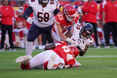 Chiefs LB Drue Tranquill says it’s easier to call signals during away games