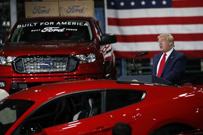 Trump visits Michigan autoworkers a day after Biden, ramping up 2024 race