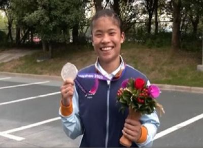 "This Silver medal is dedicated to people of Manipur": Asian Games silver medallist Roshibina Devi