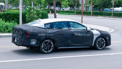 Kia Forte Successor Spy Video Shows Sedan Waiting At Red Light In California