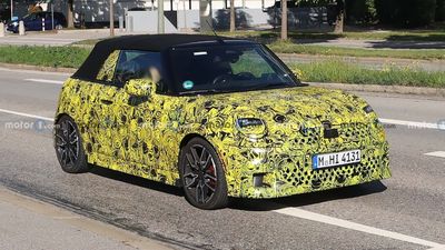 2025 Mini Cooper Convertible Spied For The First Time In JCW Trim