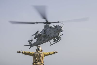 'Unsafe and unprofessional': U.S. chides Iran after American helicopter hit with lasers