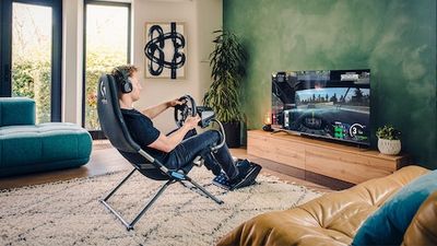 Logitech’s Playseat Challenge X Racing Sim Cockpit Folds to Fit In Your Tiny Apartment