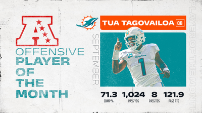Dolphins Tua Tagovailoa named AFC Offensive Player of the Month