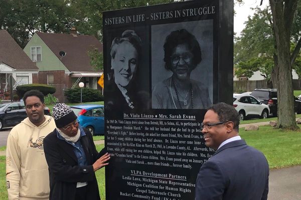 Monument honoring slain civil rights activist Viola Liuzzo and friend is unveiled in Detroit park