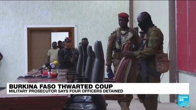 Burkina Faso arrests four officers after thwarted coup