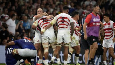 Japan see off doughty Samoans at rugby World Cup