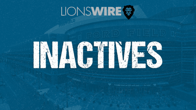 Lions inactive players for Week 4 vs. Packers