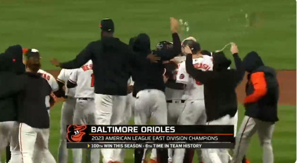 Orioles clinch the AL East title with their 100th win of the