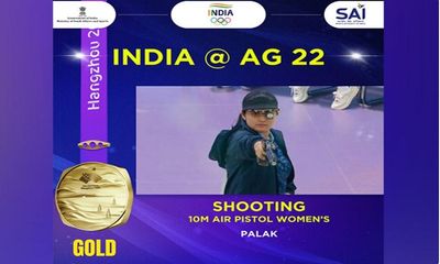 Asian Games: Palak gets record-breaking gold, Esha wins silver in women's 10 m air pistol final