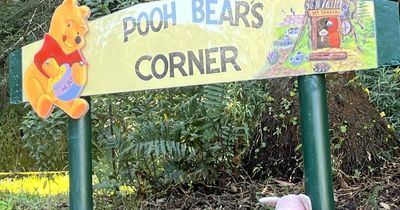 The new Pooh Bear's Corner sign is back in time for the long weekend
