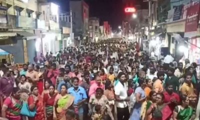 Tamil Nadu: Lakhs of devotees throng Arunachaleswarar temple at Tiruvannamalai for 'Pournami Girivilam'
