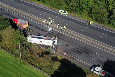 One seriously injured and nearly 50 ‘assessed’ after school bus M53 crash