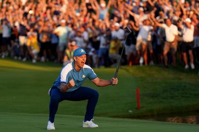 Europe storm into record-equalling five-point lead on first day of Ryder Cup