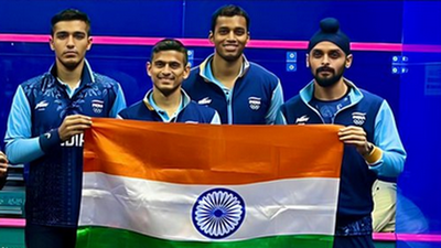 Hangzhou Asian Games squash | Abhay holds nerves as Indian men’s team defeats Pakistan to win gold