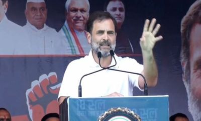 Madhya Pradesh: Congress leader Rahul Gandhi charges PM Modi with implementing RSS agenda of hate