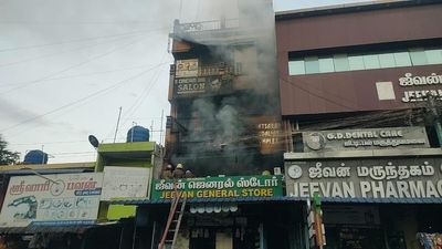 Fire at grocery store godown in Vellore