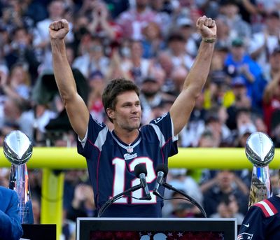 Just Tom Brady with Drake at concert in Miami