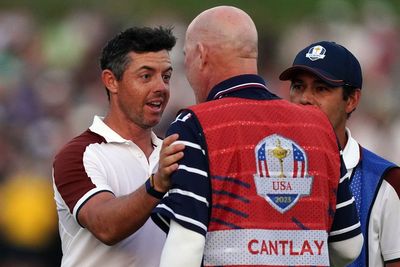 Europe four points from victory as Rory McIlroy involved in Ryder Cup row