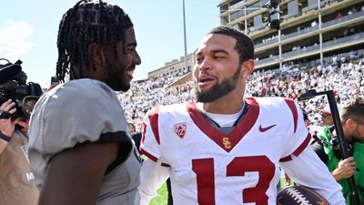 Caleb Williams Had an Encouraging Two-Word Message for Shedeur Sanders After USC Win