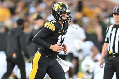 Iowa QB Cade McNamara Helped Off Field After Frightening Apparent Leg Injury