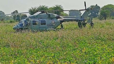 IAF chopper makes emergency landing in Madhya Pradesh, all six persons on board safe: police
