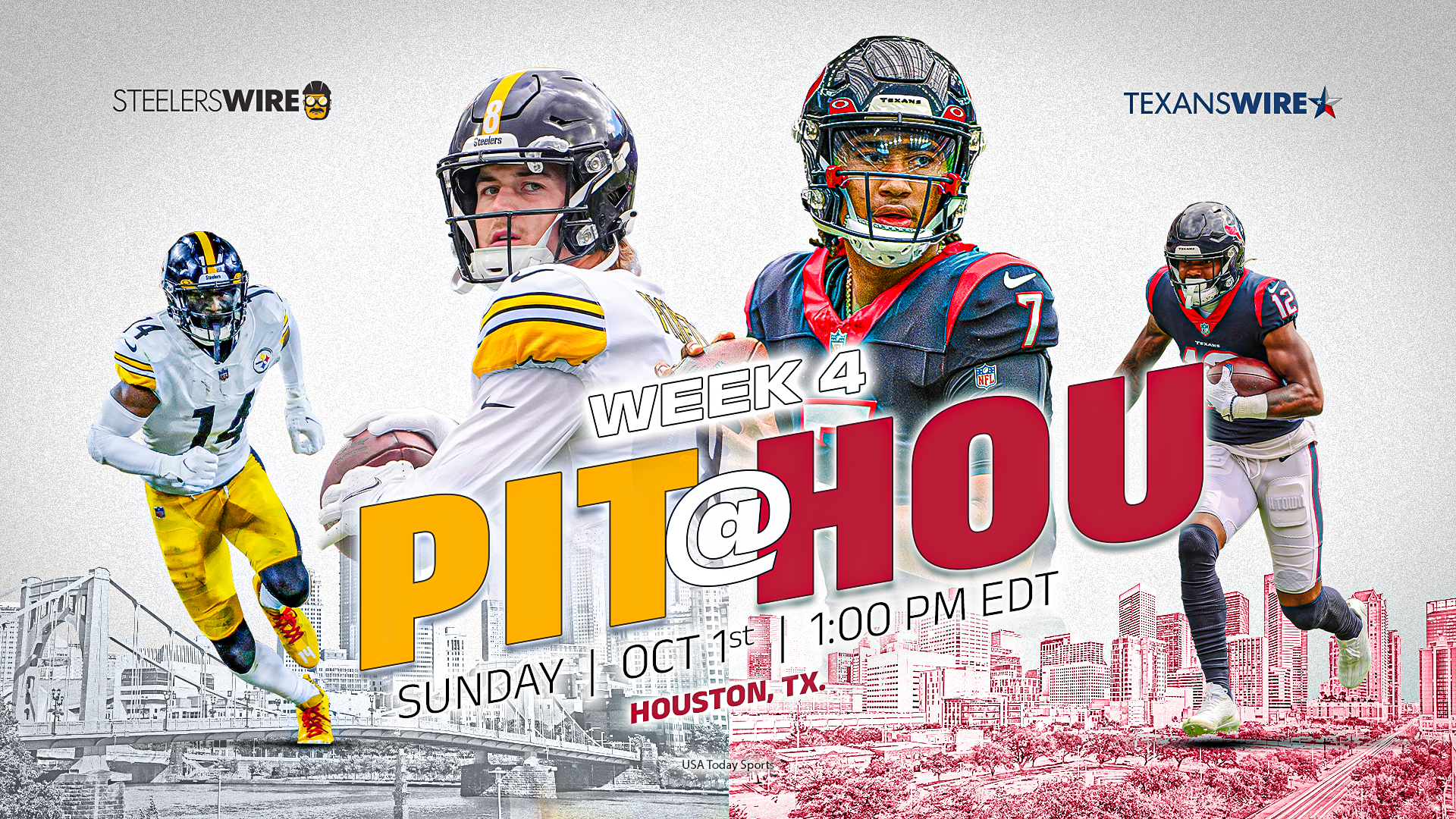 NFL Week 4: How to watch Pittsburgh Steelers at.Houston Texans game - A to  Z Sports