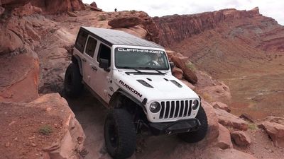 Watch Jeep Wrangler Tackle Moab's Terrifying Cliffhanger Trail