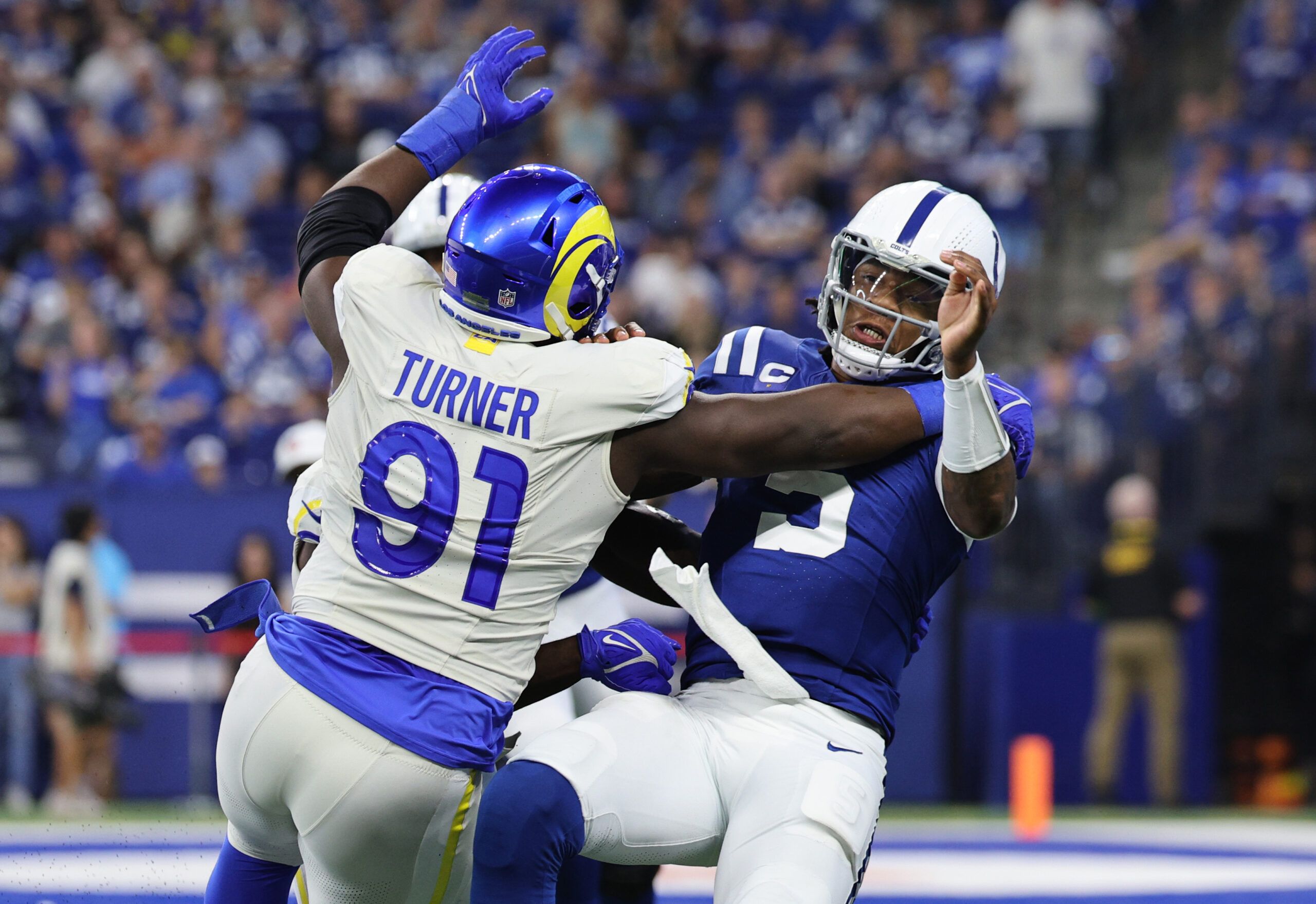 Studs and duds from Colts' 29-23 loss to Rams