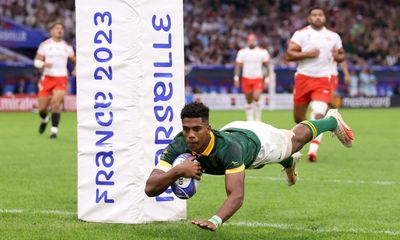South Africa close in on quarter-finals with bonus-point win over Tonga