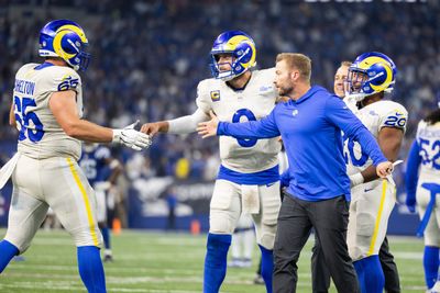 Watch: Sean McVay gives expletive-filled victory speech, gets hug from Puka Nacua