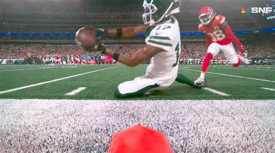 Pylon Cam Gave Us a Beautiful Look at Garrett Wilson’s Physics-Defying Catch vs. Chiefs