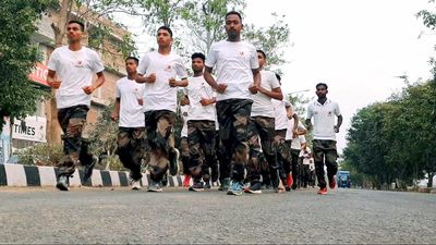 Youth keen to join Armed forces flock to Srikakulam