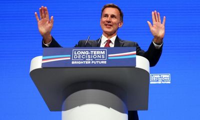 Hunt’s speech pleases Tory faithful but is unlikely to resonate with voters