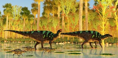 Holes in baby dinosaur bones show how football-sized hatchlings grew to 3-tonne teens
