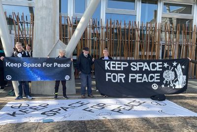 'It's military investment': Protest calls on Scottish Government to oppose spaceports